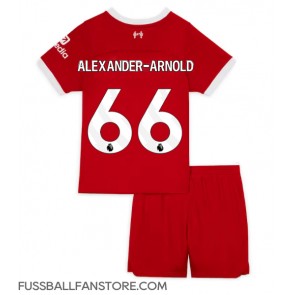 Liverpool Alexander-Arnold #66 Replik Heimtrikot Kinder 2023-24 Kurzarm (+ Kurze Hosen)